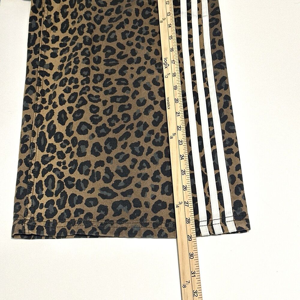 Adidas Originals 3 Stripes Leopard Denim/Bronze Bermuda Shorts KA2676, Womens 24 - Picture 7 of 14